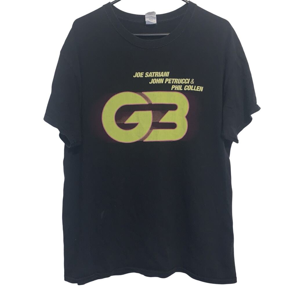 G3 Joe Santriani Phil Collen John Petrucci 2018 Tour Gildan Shirt L